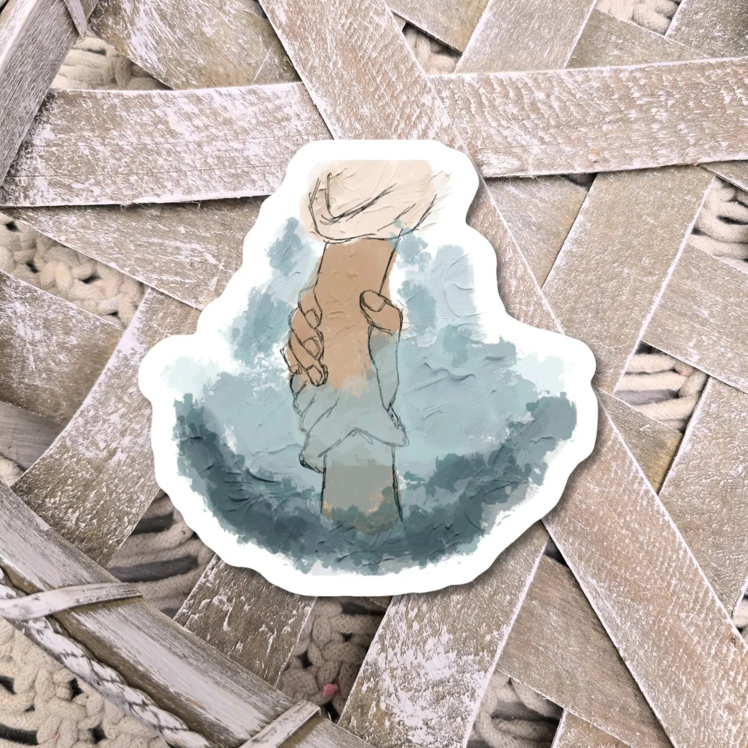 He's Got You. Artwork Vinyl Waterproof Sticker. Honey Bee Mine