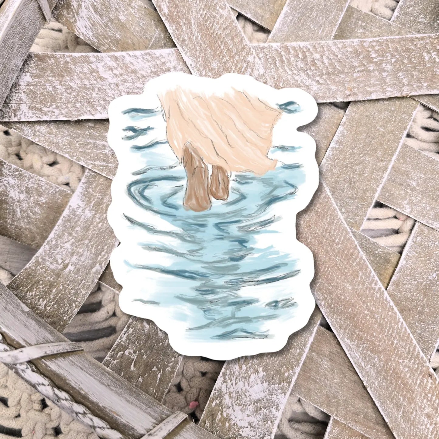 Why Did You Doubt. Artwork Vinyl Waterproof Sticker. Honey Bee Mine