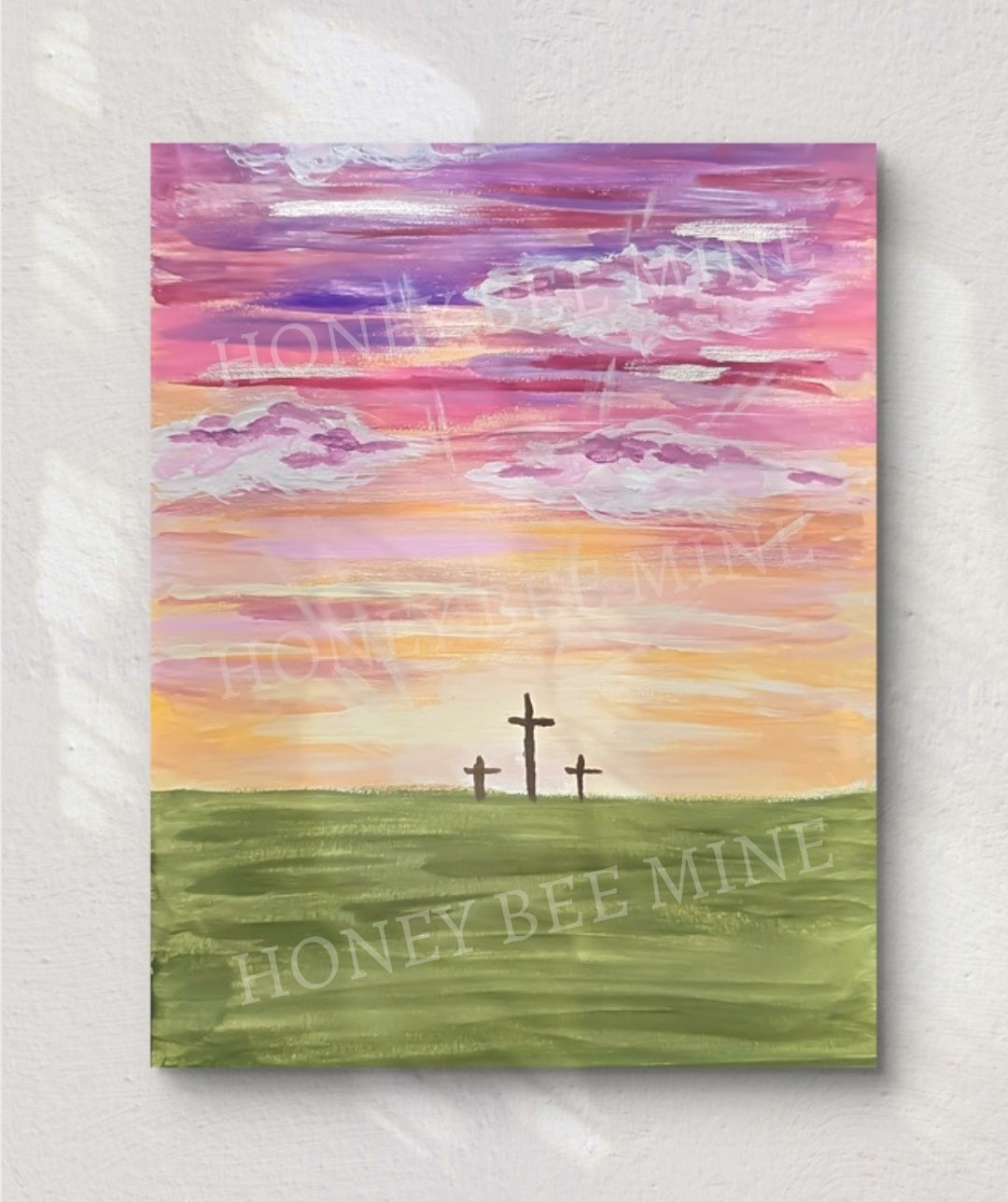 From Sunrise To Sunset His Name is To Be Praised. Satin Art Print.