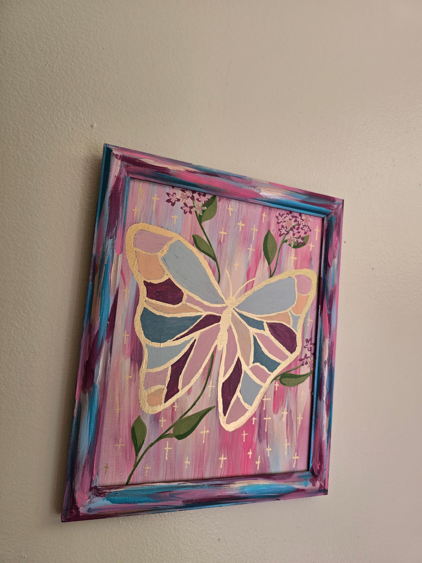 Be Transformed. 10x12in Framed Original Painted Art.