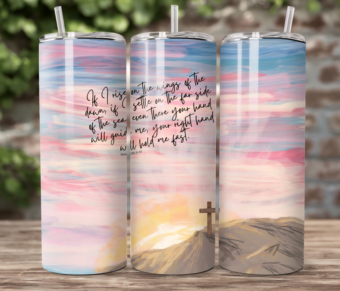 20oz Your Hand Will Guide Me. Artwork Tumbler.
