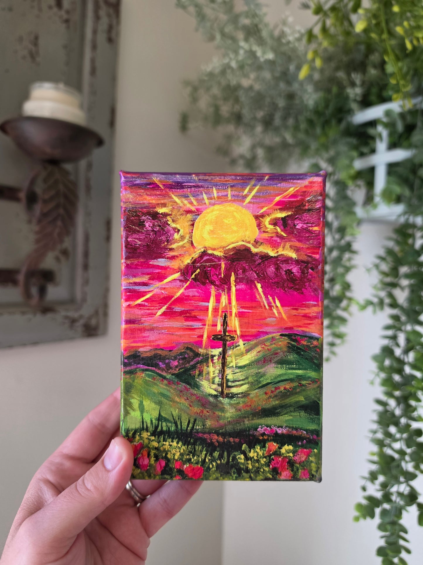 The Light Will Prevail. Wrapped Canvas Mixed Media Print.