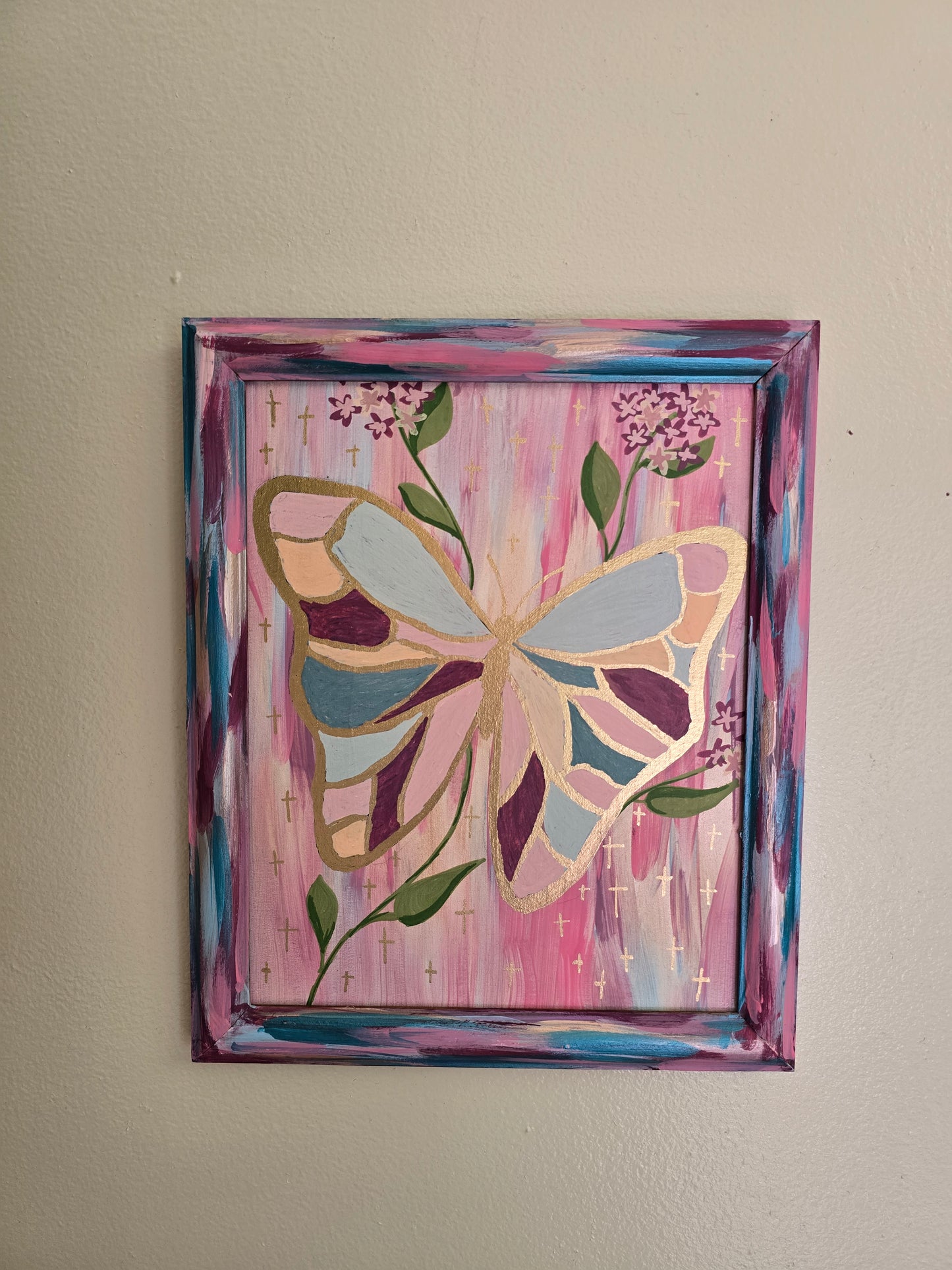Be Transformed. 10x12in Framed Original Painted Art.