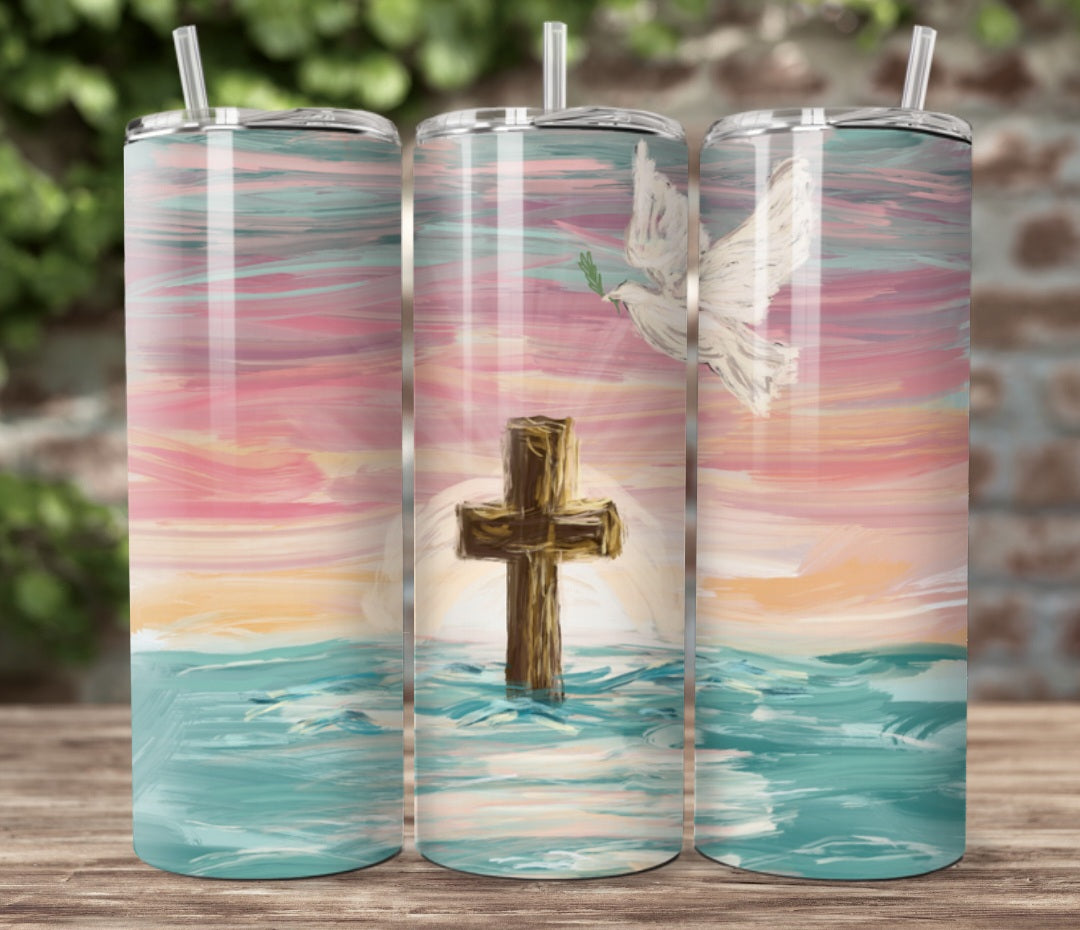 20oz New Beginnings. Artwork Tumbler.