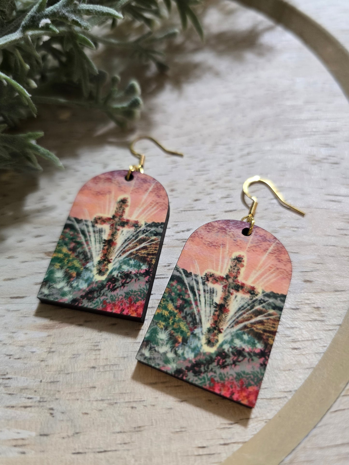 He Is Alive. Artwork Earrings.