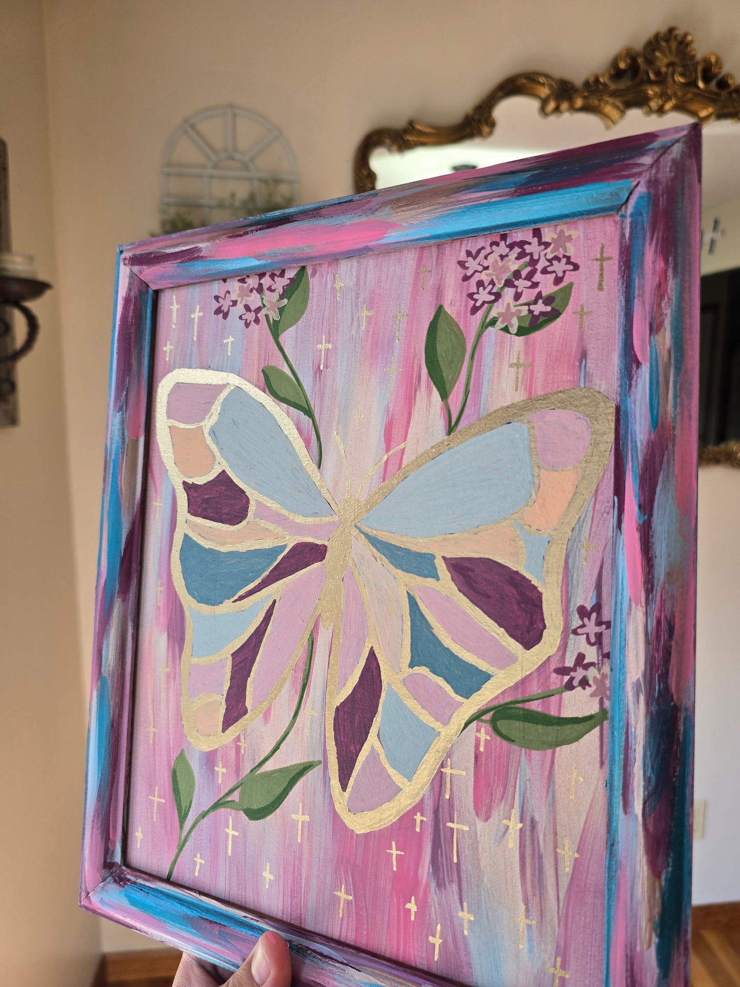 Be Transformed. 10x12in Framed Original Painted Art.