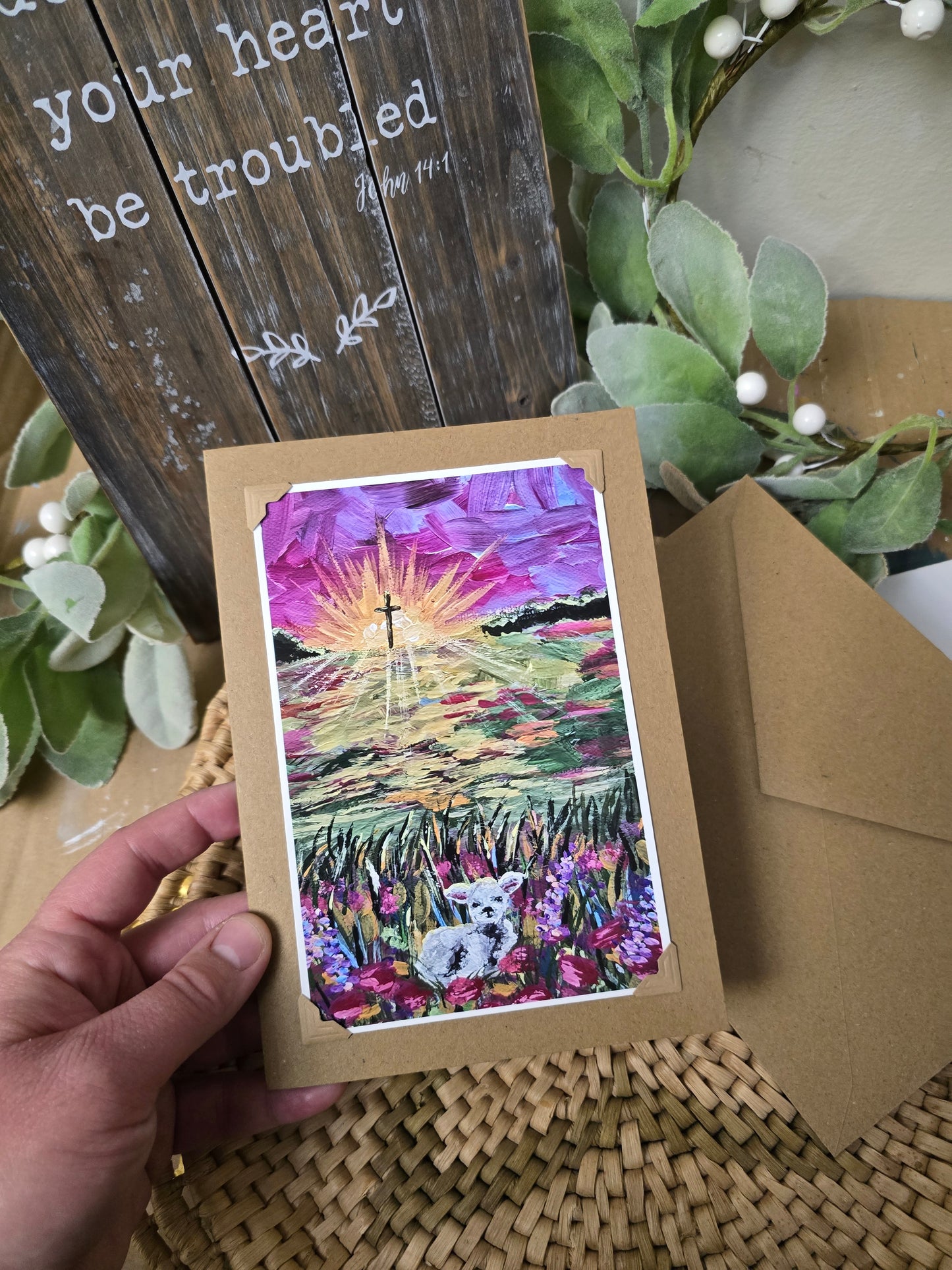 He Left The 99. Handmade Artwork Greeting Card