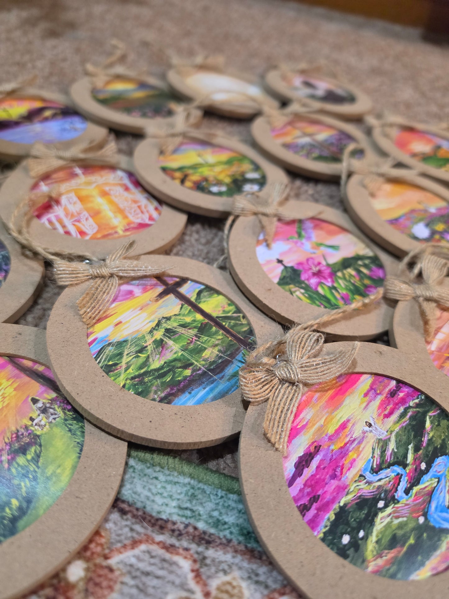Fields Of Peace. Artwork Ornament.