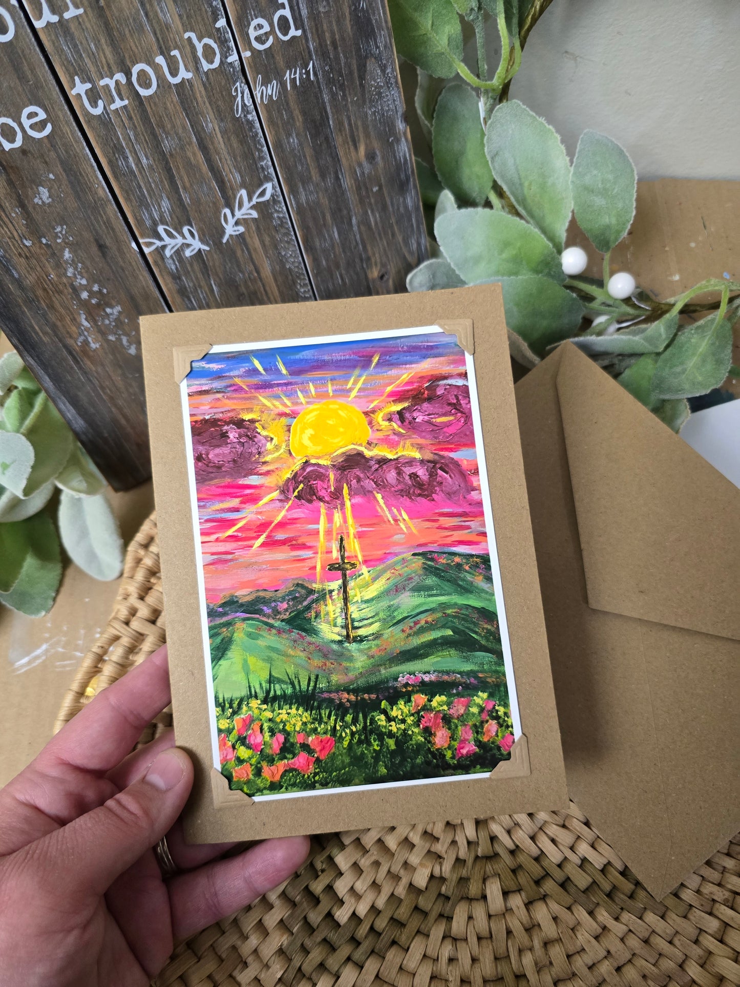 The Light Will Prevail. Handmade Artwork Greeting Card