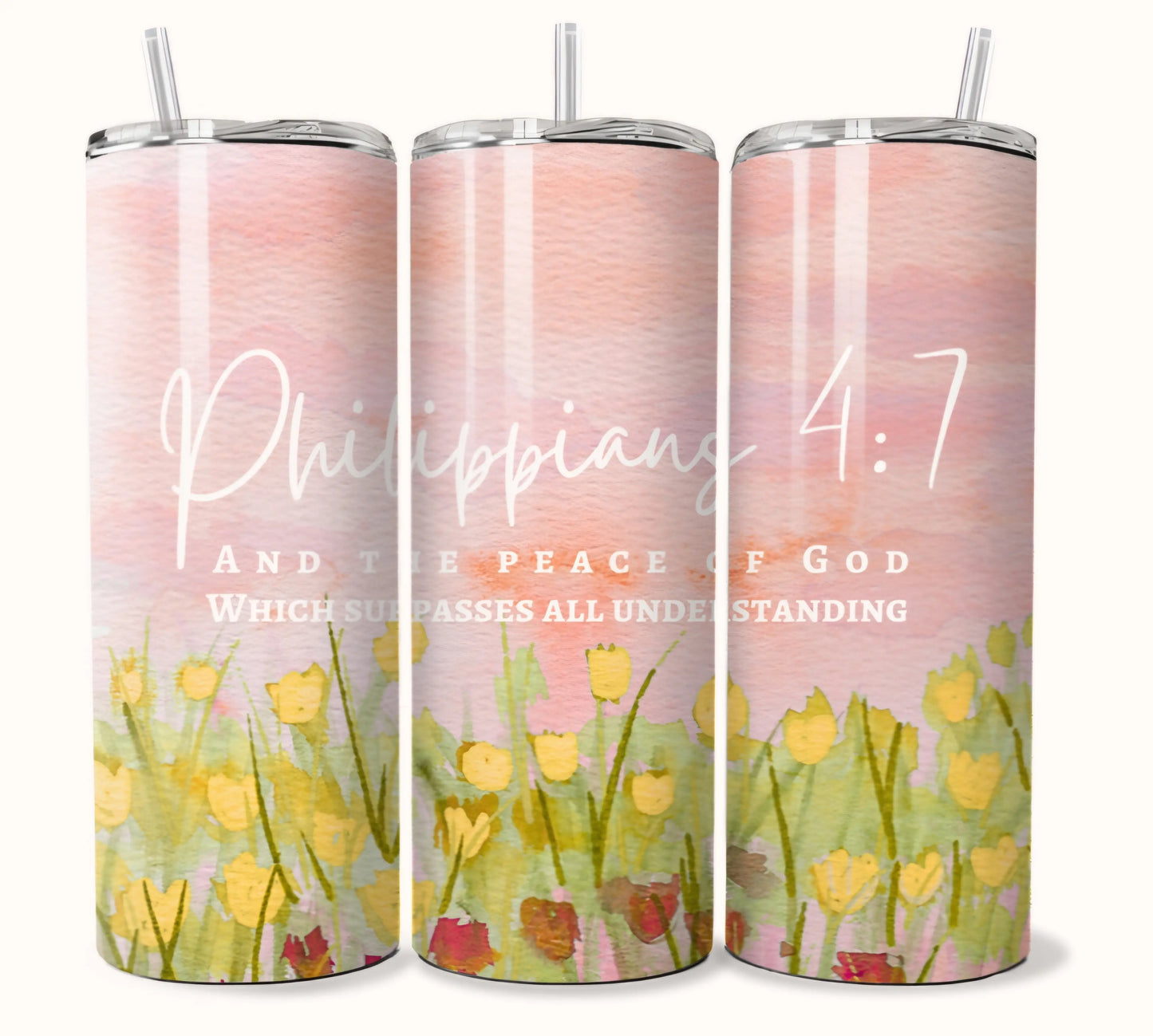 And The Peace Of God. Artwork Tumbler. Honey Bee Mine