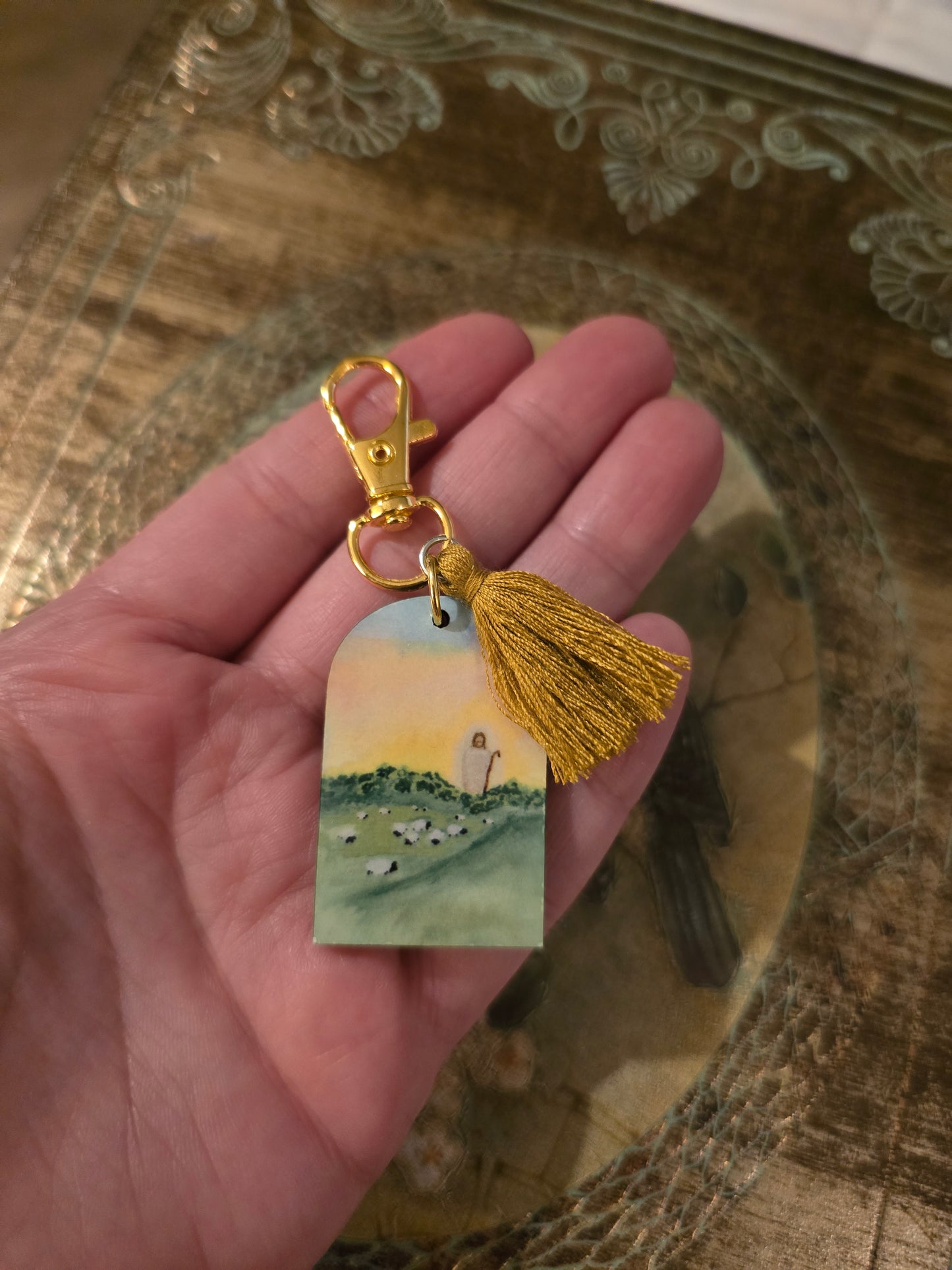 The Lord is My Shepherd Artwork Keychain.