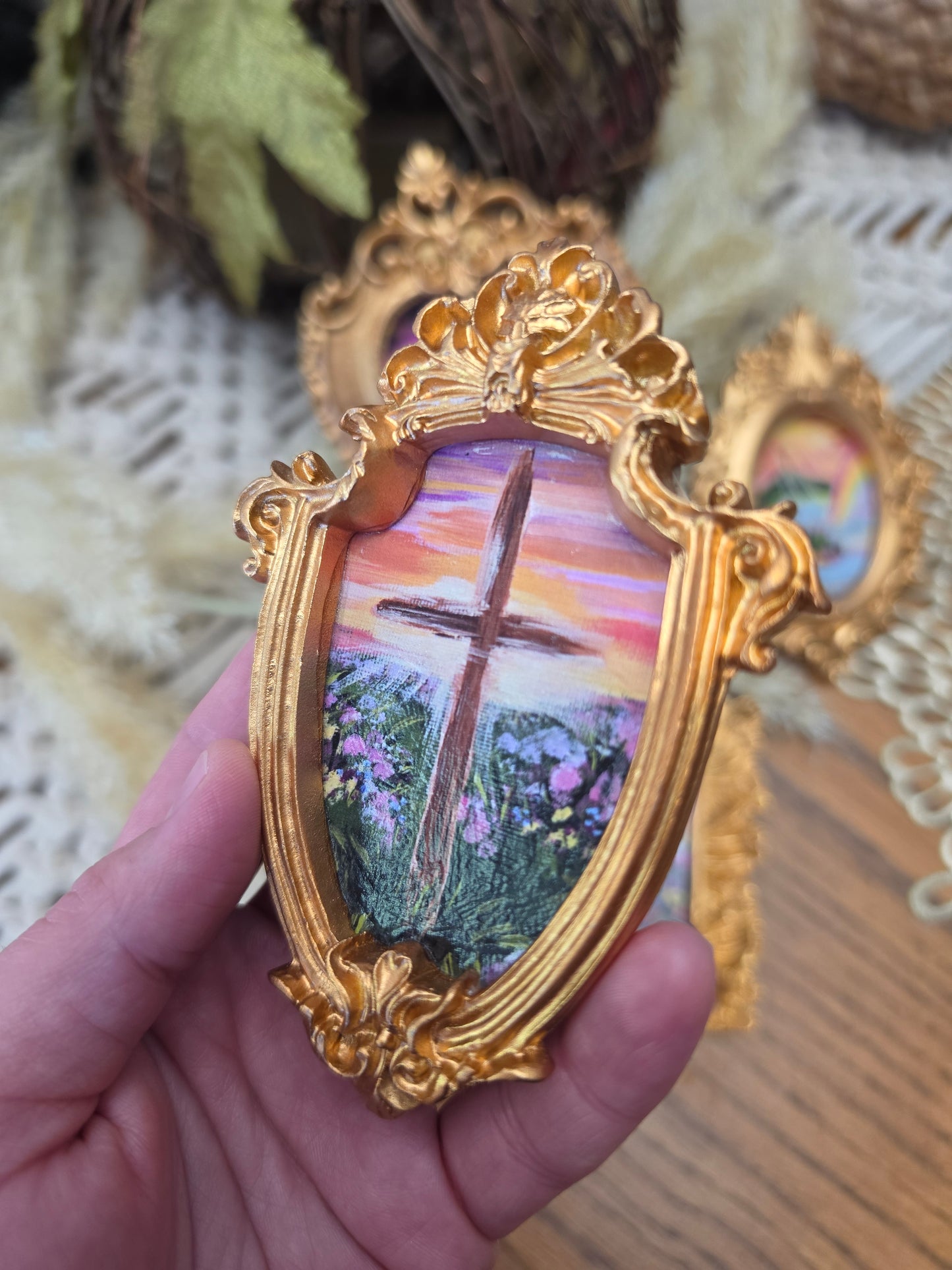 Mini Ornate Framed Artwork Magnet Bundle.