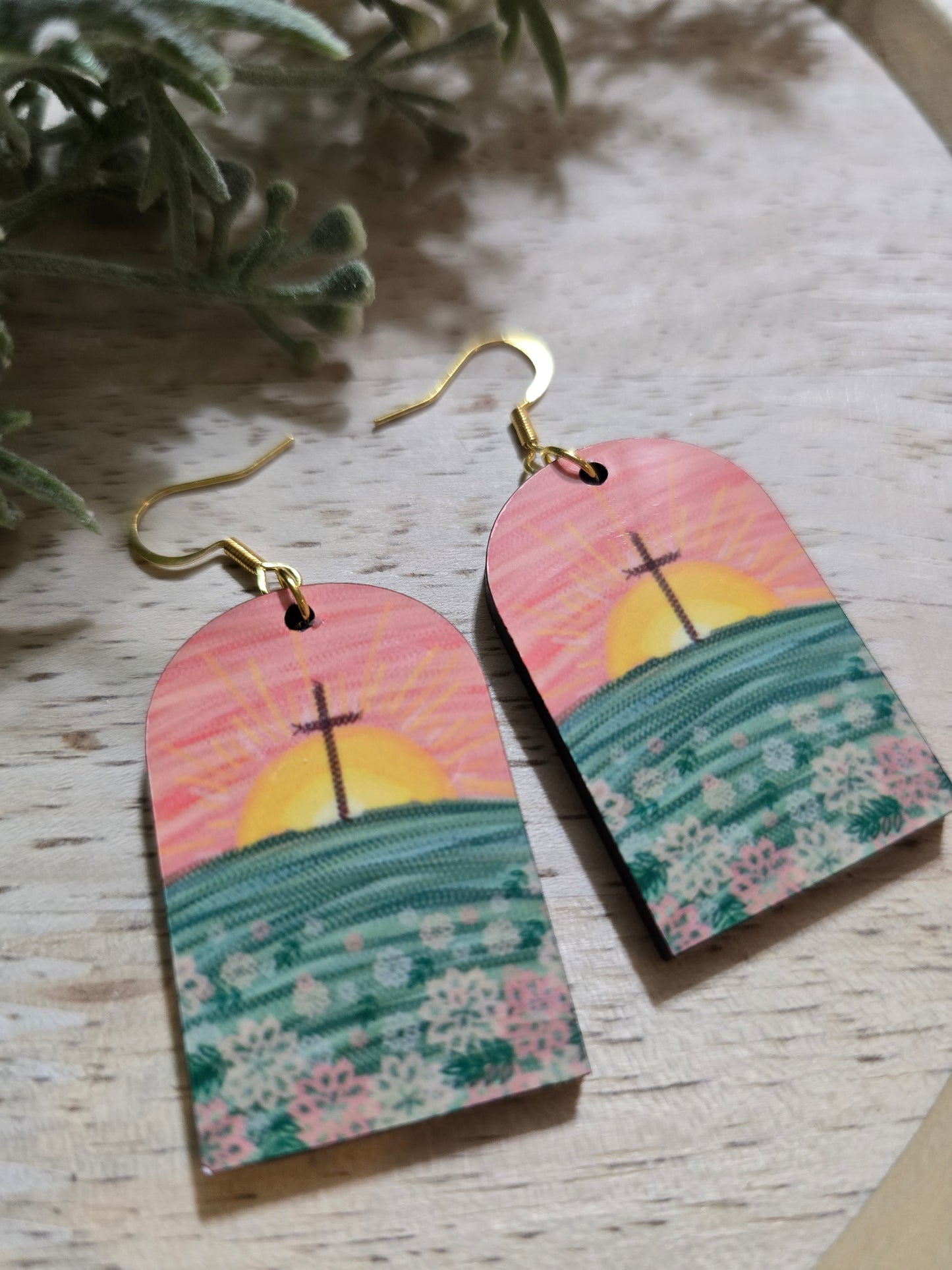 Stitched Together. Artwork Earrings.