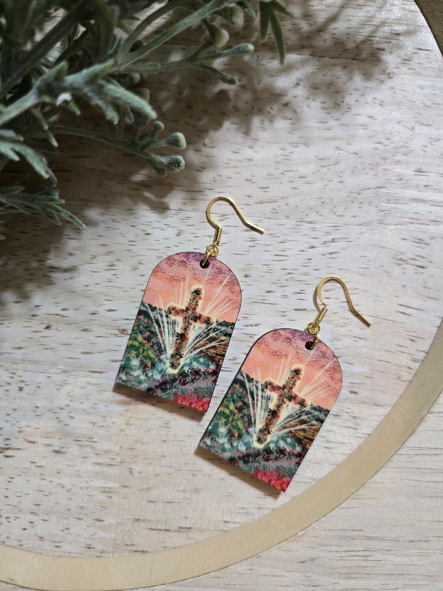 He Is Alive. Artwork Earrings.