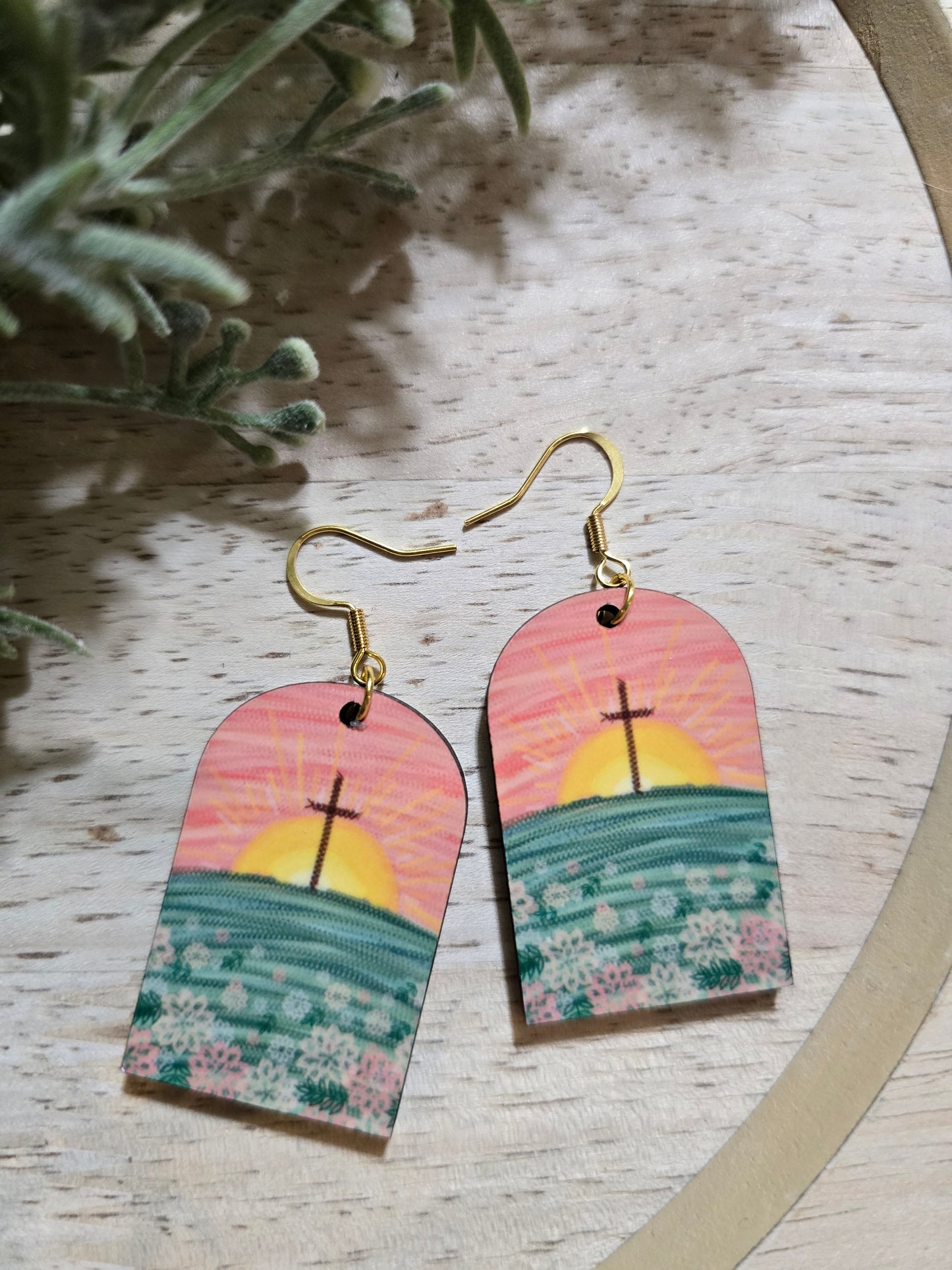 Stitched Together. Artwork Earrings.