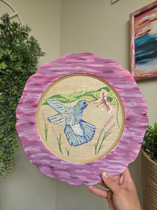 Spring Hummingbird Pointilism