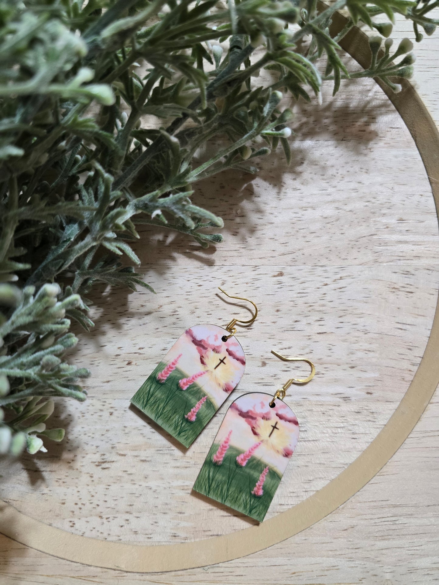 In The Clouds. Artwork Earrings.