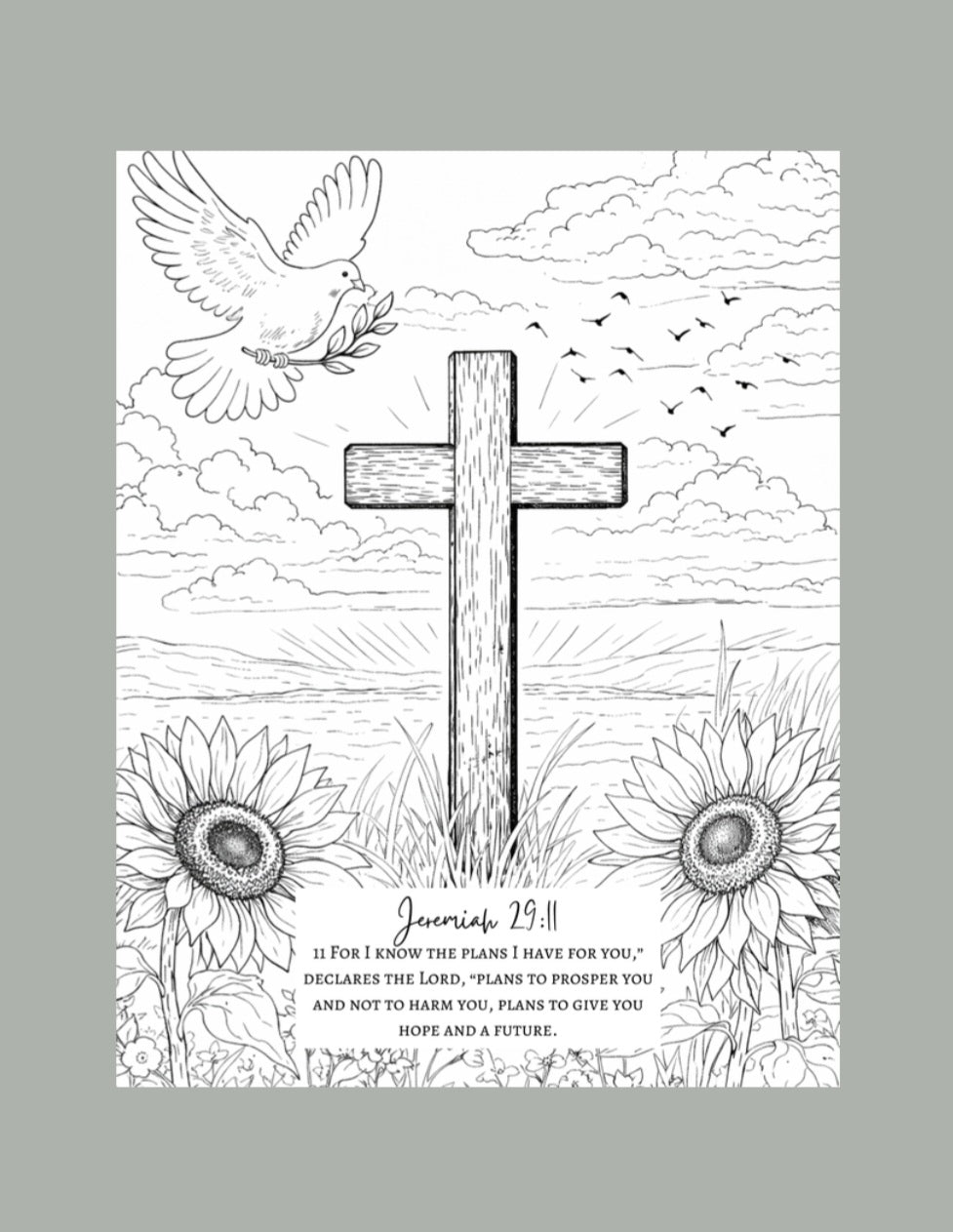 For I Know The Plans Individual Coloring Page.