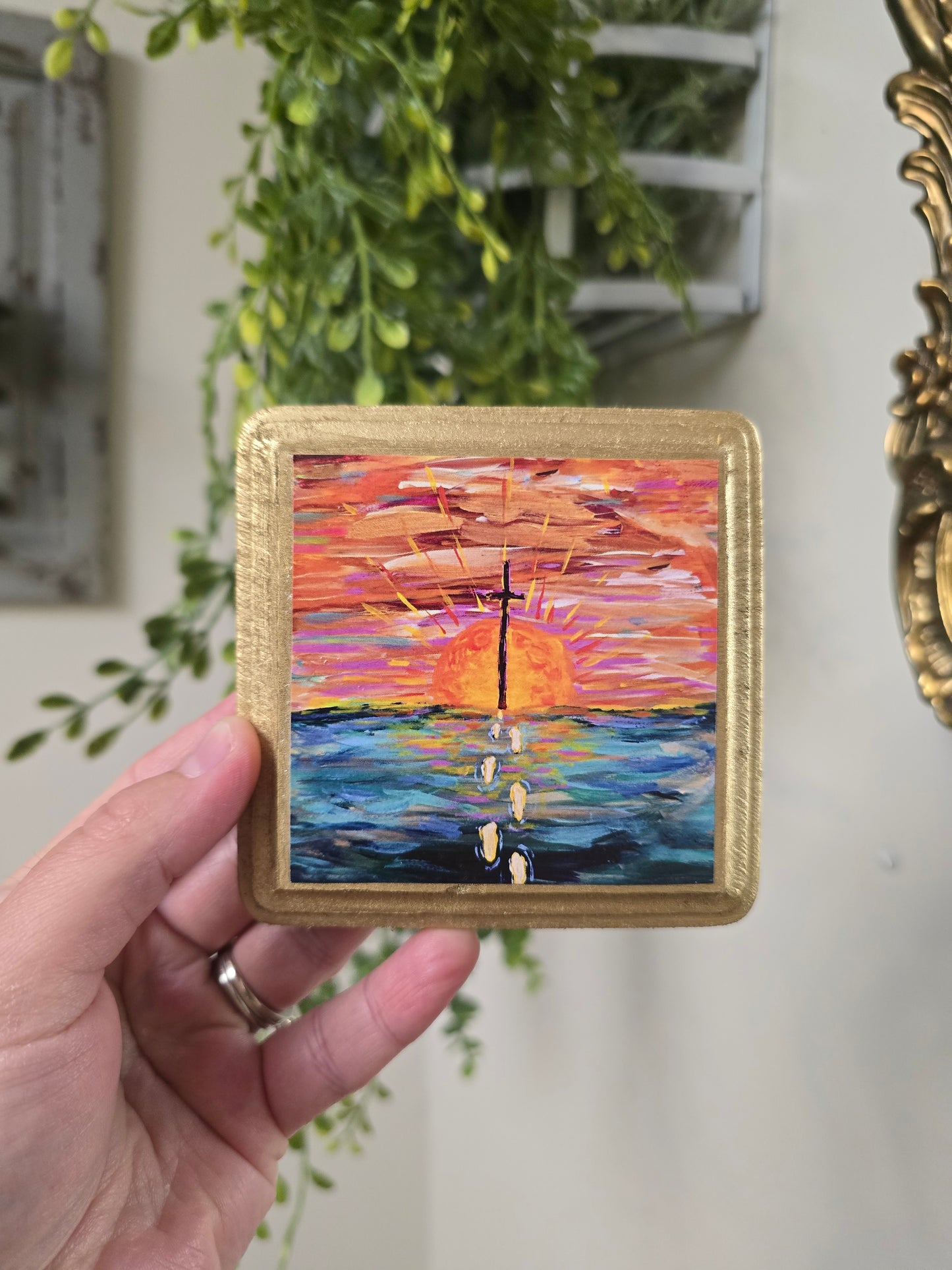 Selfless. Mini Textured Art Print.