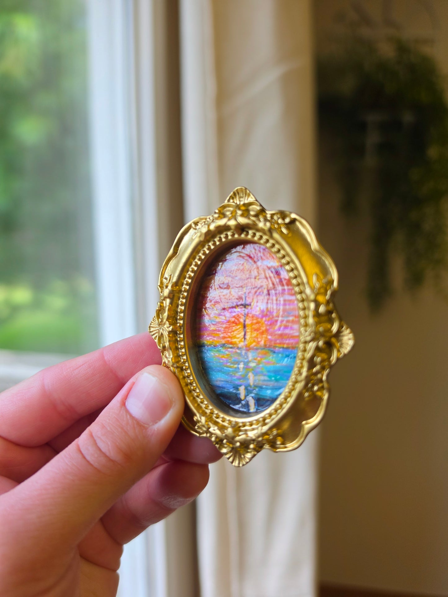 3 Piece Mini Framed Artwork Magnet Set.