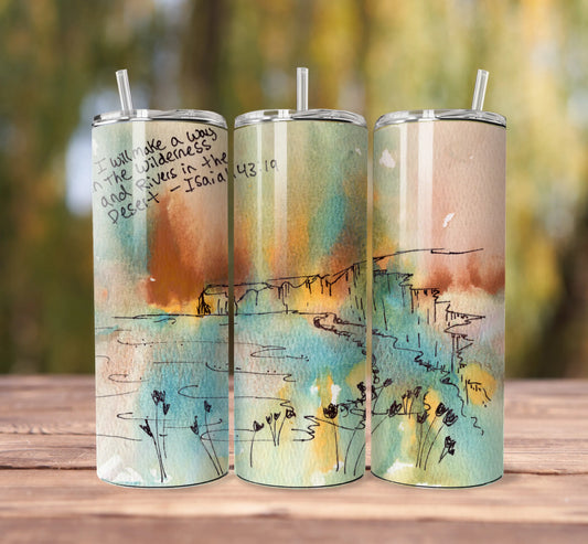 I Will Make a Way. Artwork Tumbler. Honey Bee Mine