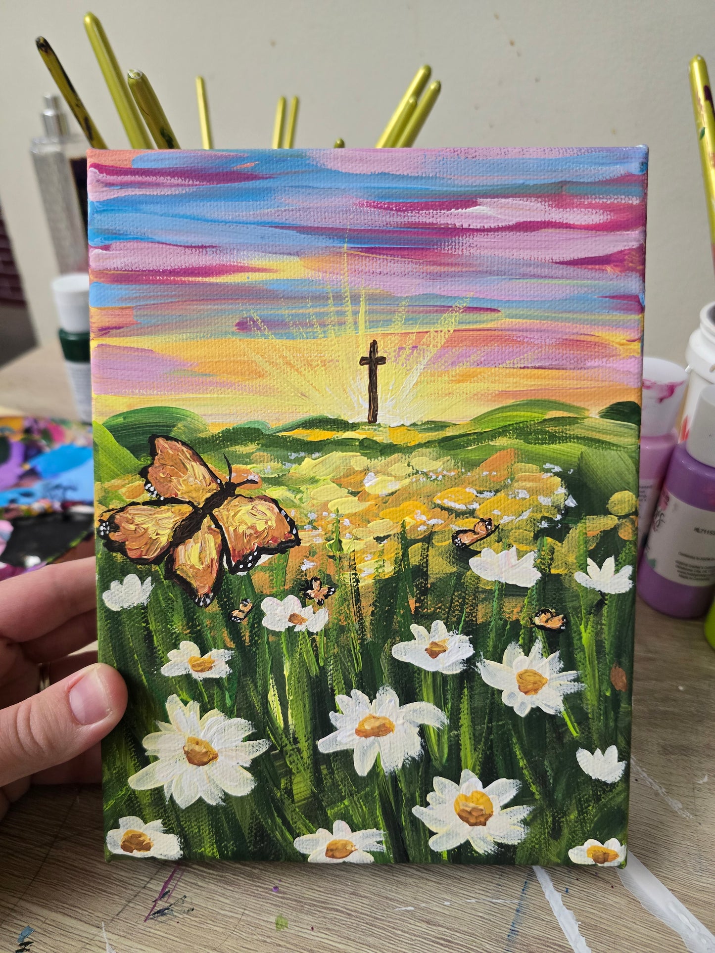 Be Transformed by The Renewing Of Your Mind. Original Painting.