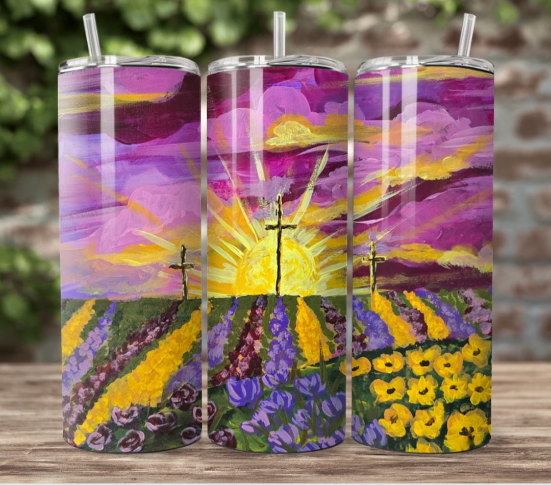 20oz Fields Of Peace. Artwork Tumbler.