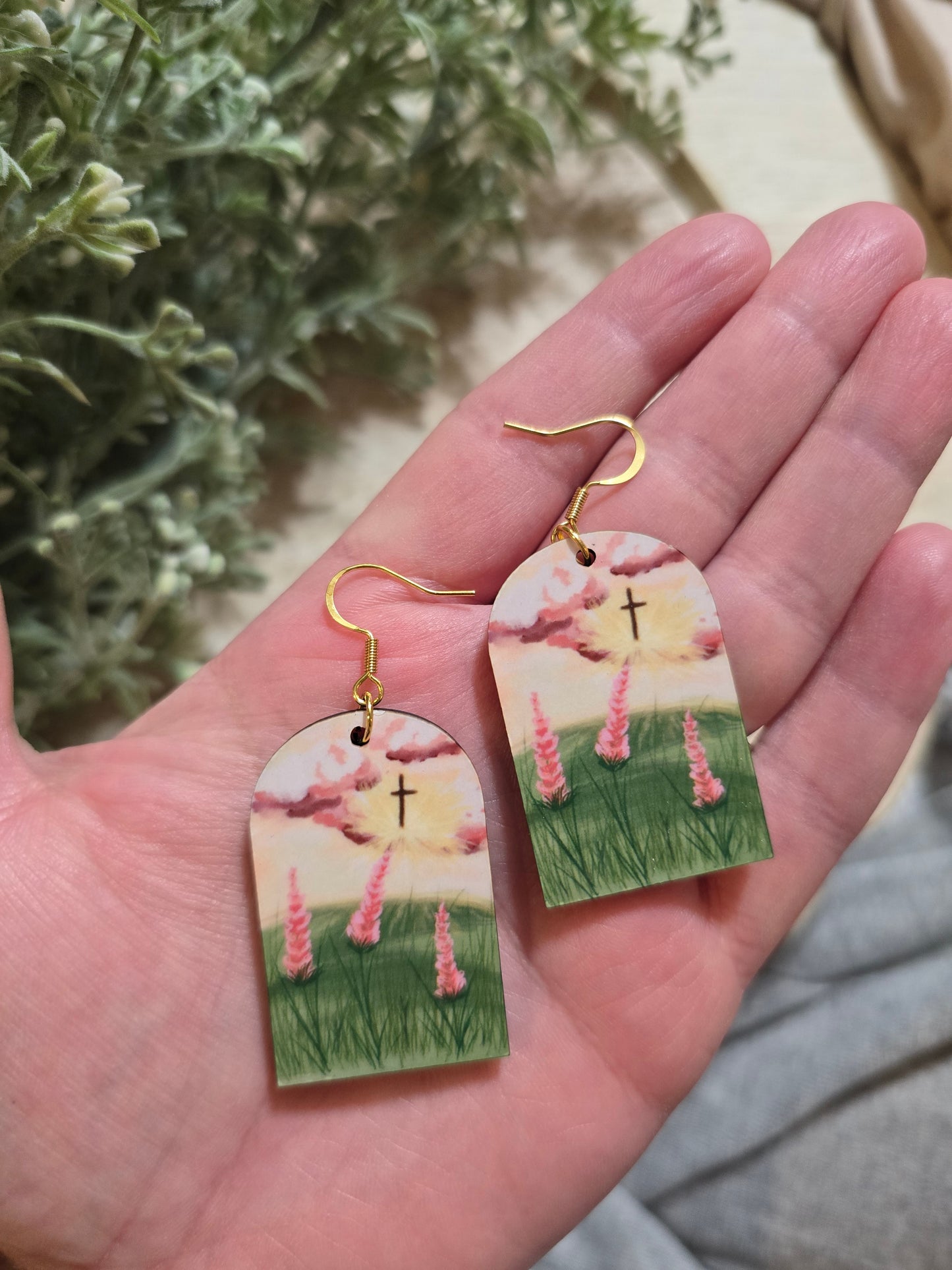 In The Clouds. Artwork Earrings.