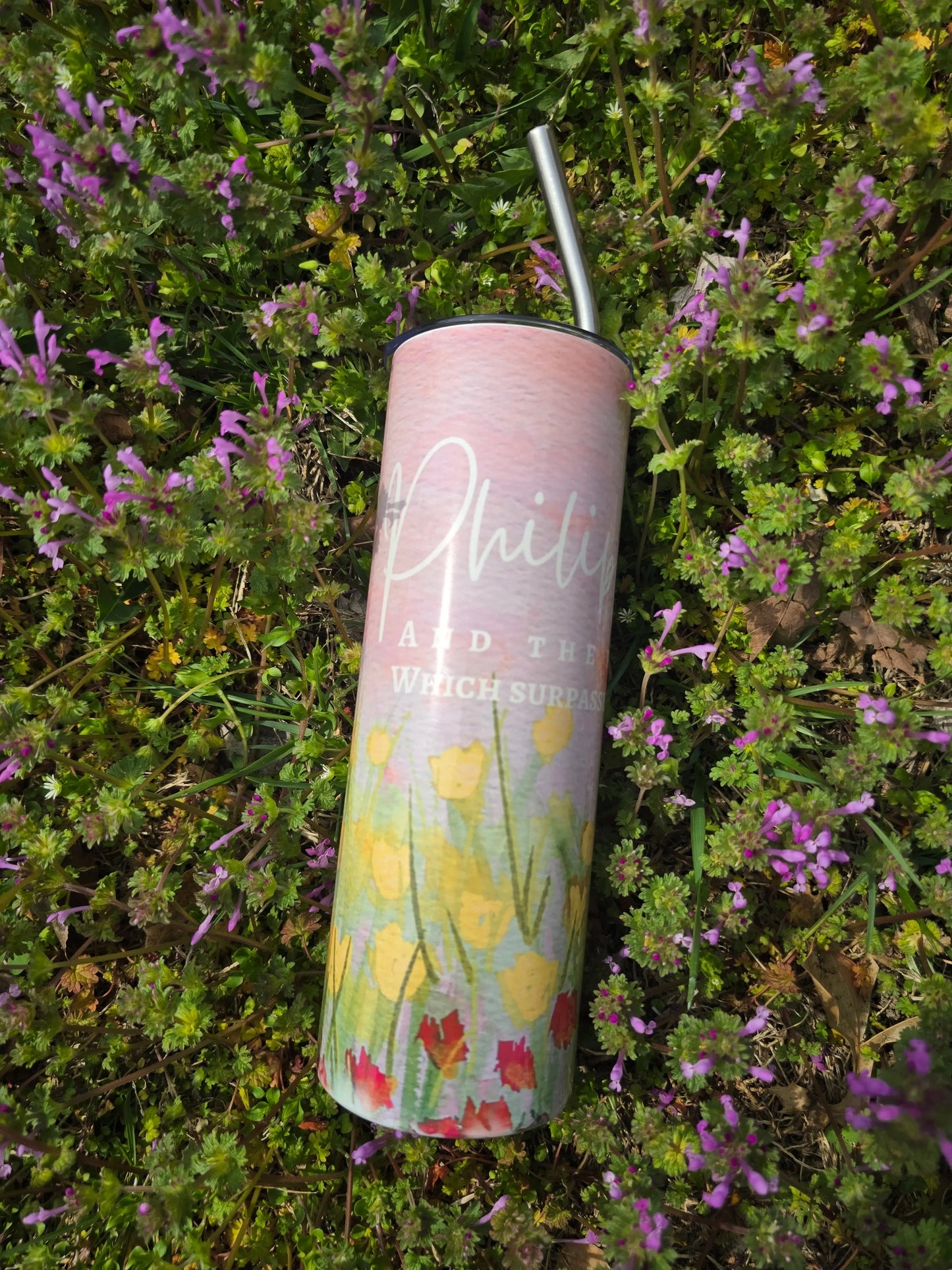 And The Peace of God. Artwork Tumbler. Honey Bee Mine