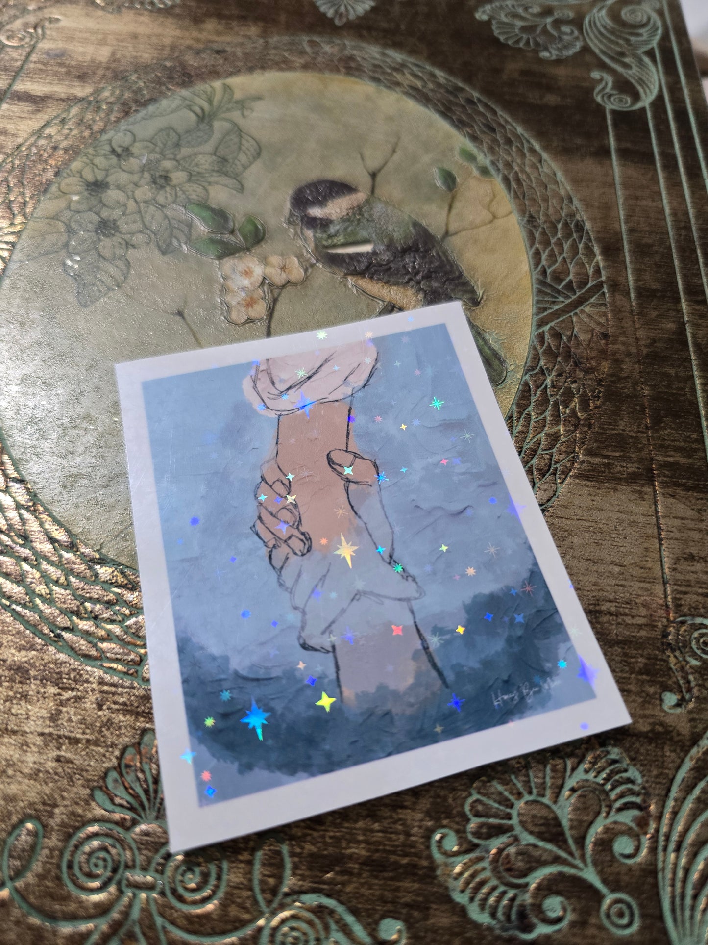 Hang On To Jesus. Artwork Vinyl Waterproof Sticker.