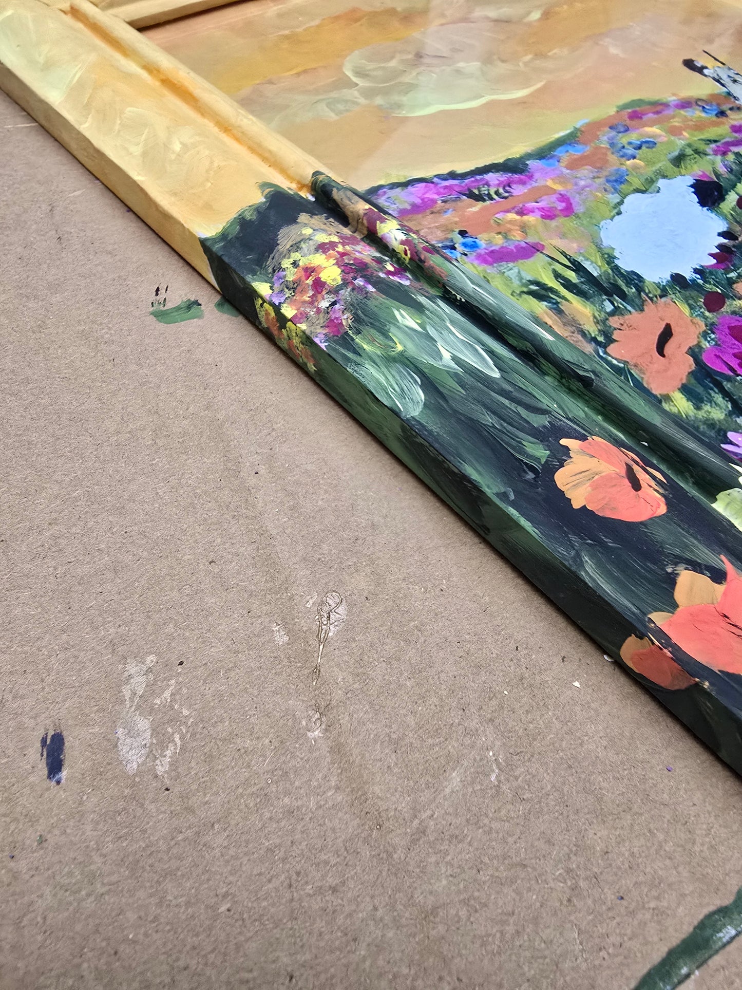 10x12 This Is The Way. Art Print Inside Original Painted Wooden Frame.