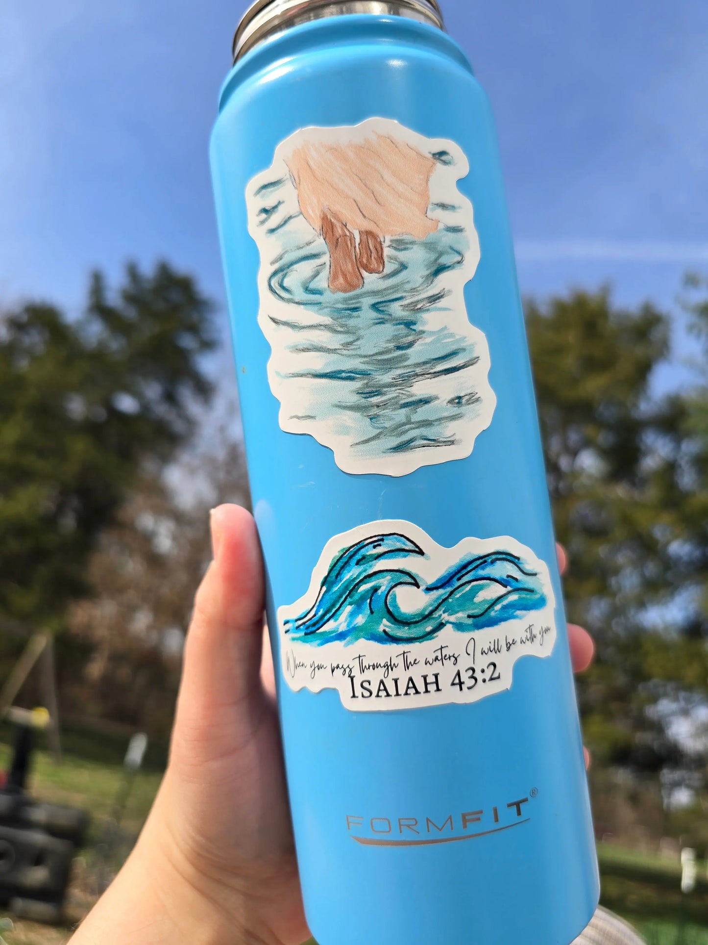 Why Did You Doubt. Artwork Vinyl Waterproof Sticker. Honey Bee Mine