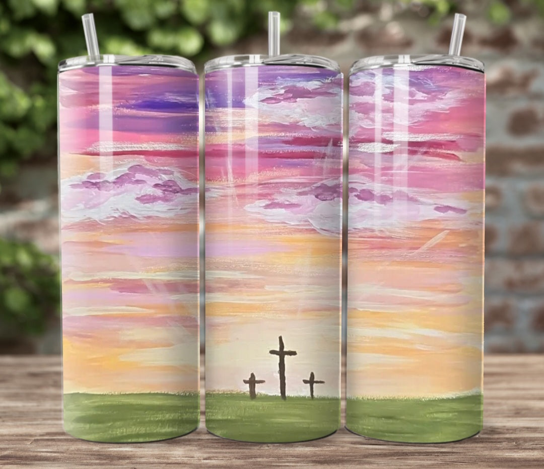 20oz From Sunrise To Sunset His Name is To Be Praised. Artwork Tumbler.