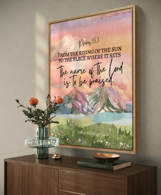 The Name of The Lord Is To Be Praised. Print Only.