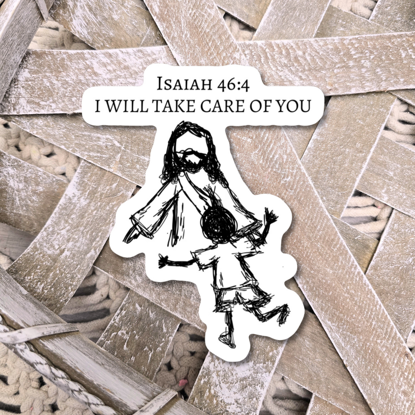 I Will Take Care of You. Vinyl Artwork Waterproof Sticker.