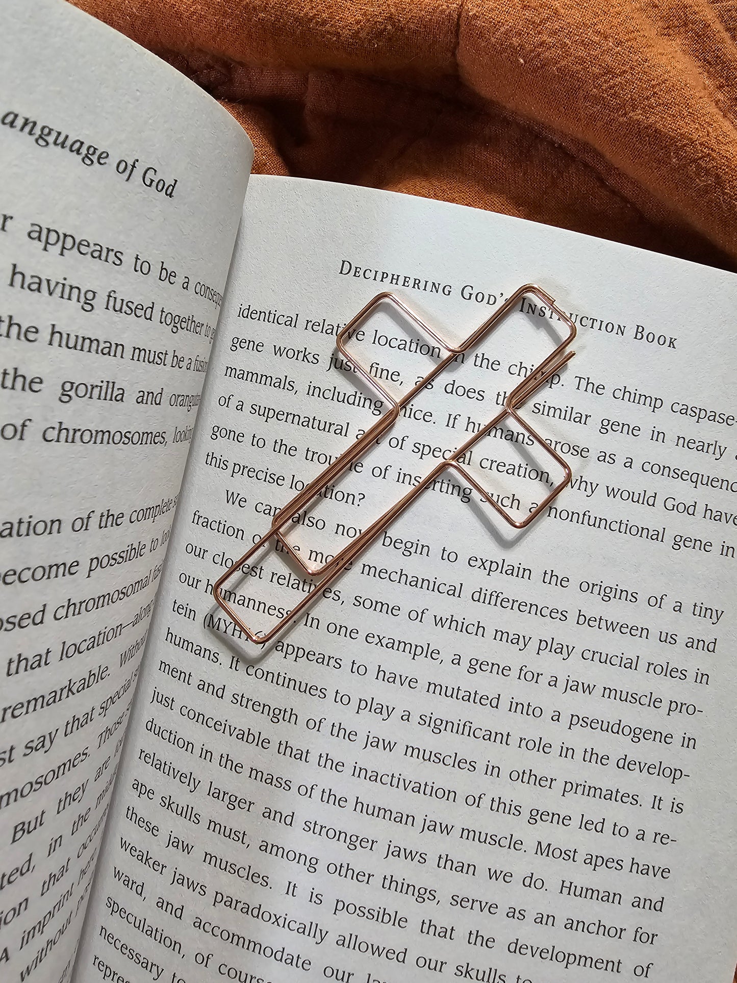 Metal Cross Bookmark.