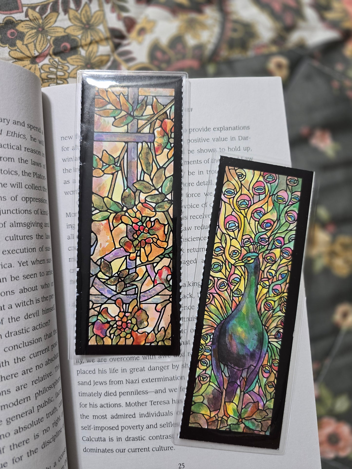 2 Piece Stained Glass Bookmark Style Pack #2