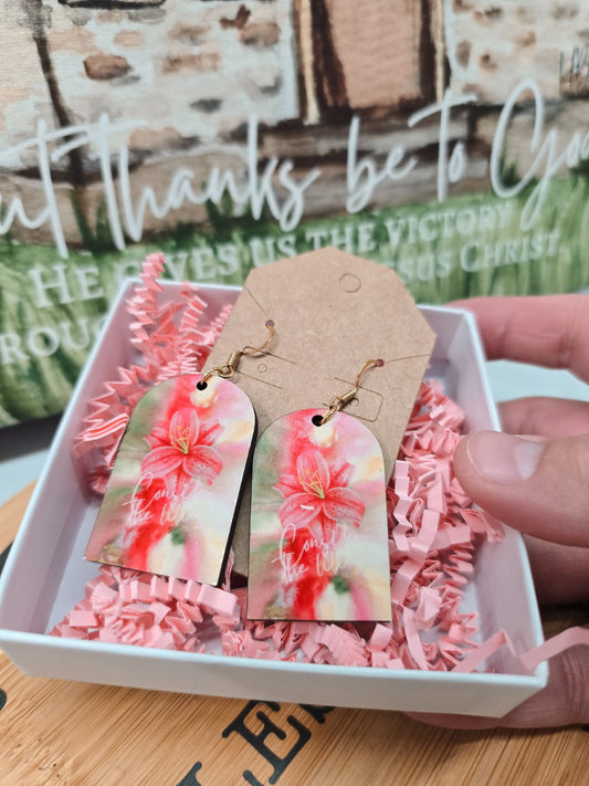 Consider The Lilies. Artwork Earrings. Honey Bee Mine