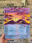 11x13in Don’t be afraid. Matthew 14:22-33. Original Artwork Panel Canvas Inside Painted Wooden Frame.