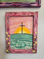 6x8in. Knit Together. Psalm 139:13. Print Inside Original Painted Frame.