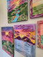 11x13in Don’t be afraid. Matthew 14:22-33. Original Artwork Panel Canvas Inside Painted Wooden Frame.