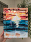 9x11in He Calms The Sea. Print Inside Original Painted Frame.