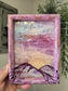 5.5x7.5 Faith Can Move Mountains. Print Inside Original Painted Frame.