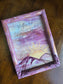 5.5x7.5 Faith Can Move Mountains. Print Inside Original Painted Frame.