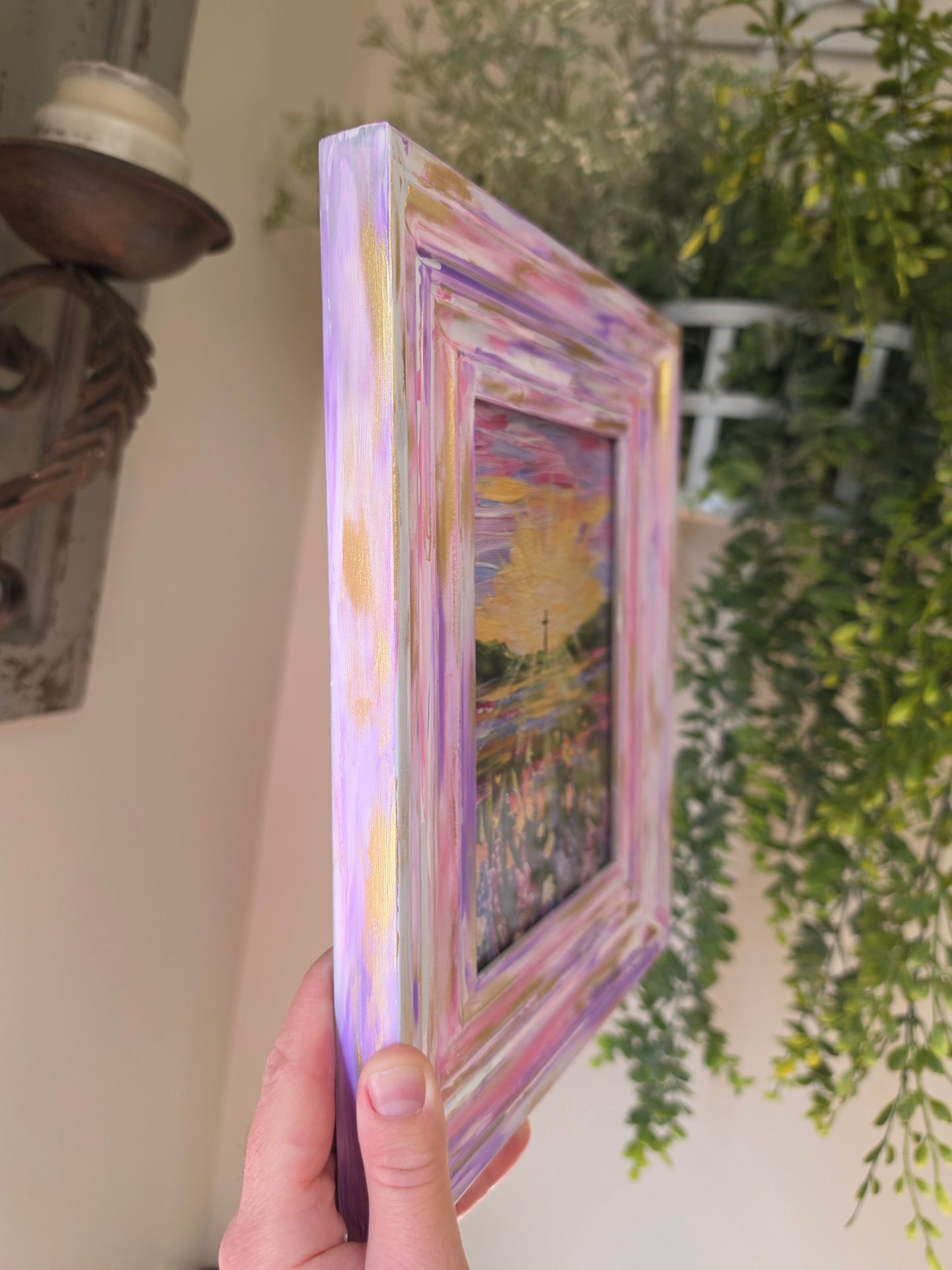 The Old Has Gone, The New Is Here. Print Inside Handmade Frame.