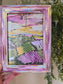6.5x8.5n. Arise and Shine. Print Inside Orignal Painted Wooden Frame.