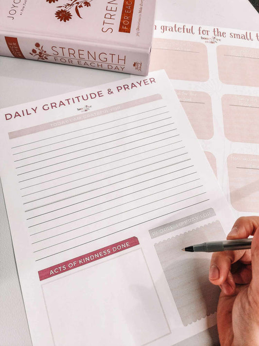 Free Daily Gratitude & Prayer Worksheets