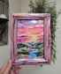 6.5x8.5in. Living Waters. Print Inside Orignal Painted Wooden Frame.