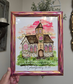 9.5x11.5in But Thanks Be To God. Print Inside Original Painted Frame.