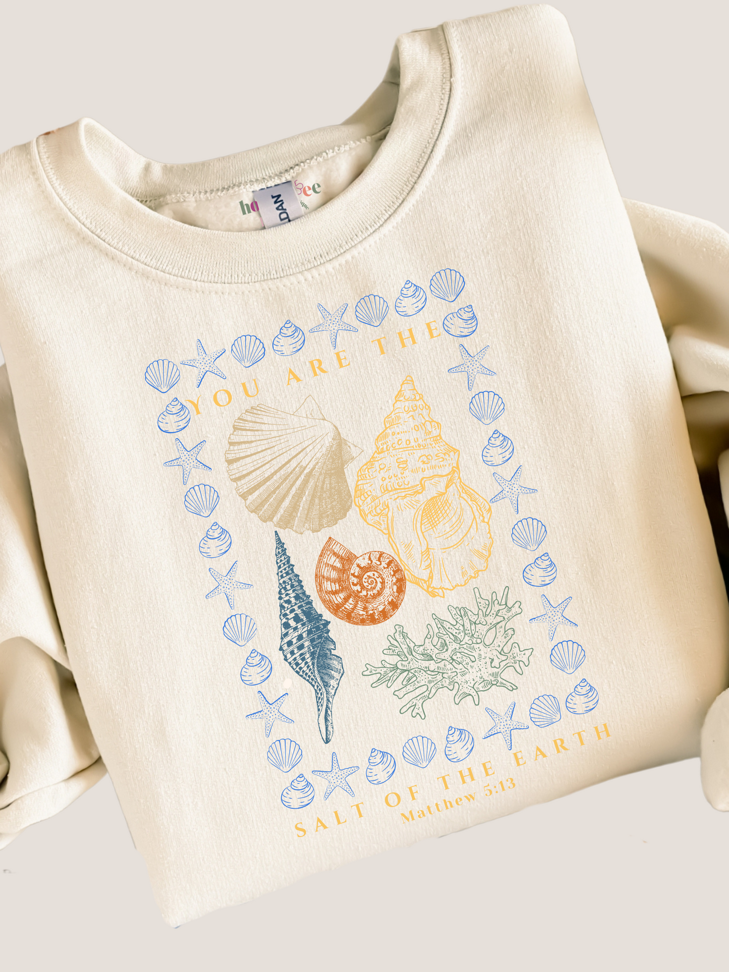 You are The Salt of The Earth. Sweet Cream Lightweight Crewneck Sweatshirt.